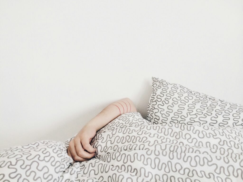 bedroom atmosphere representing nocturnal cellular repair and melatonin balance