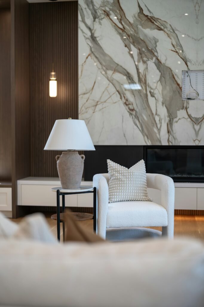 Soft warm bedside lamp setting promoting evening relaxation and melatonin flow
