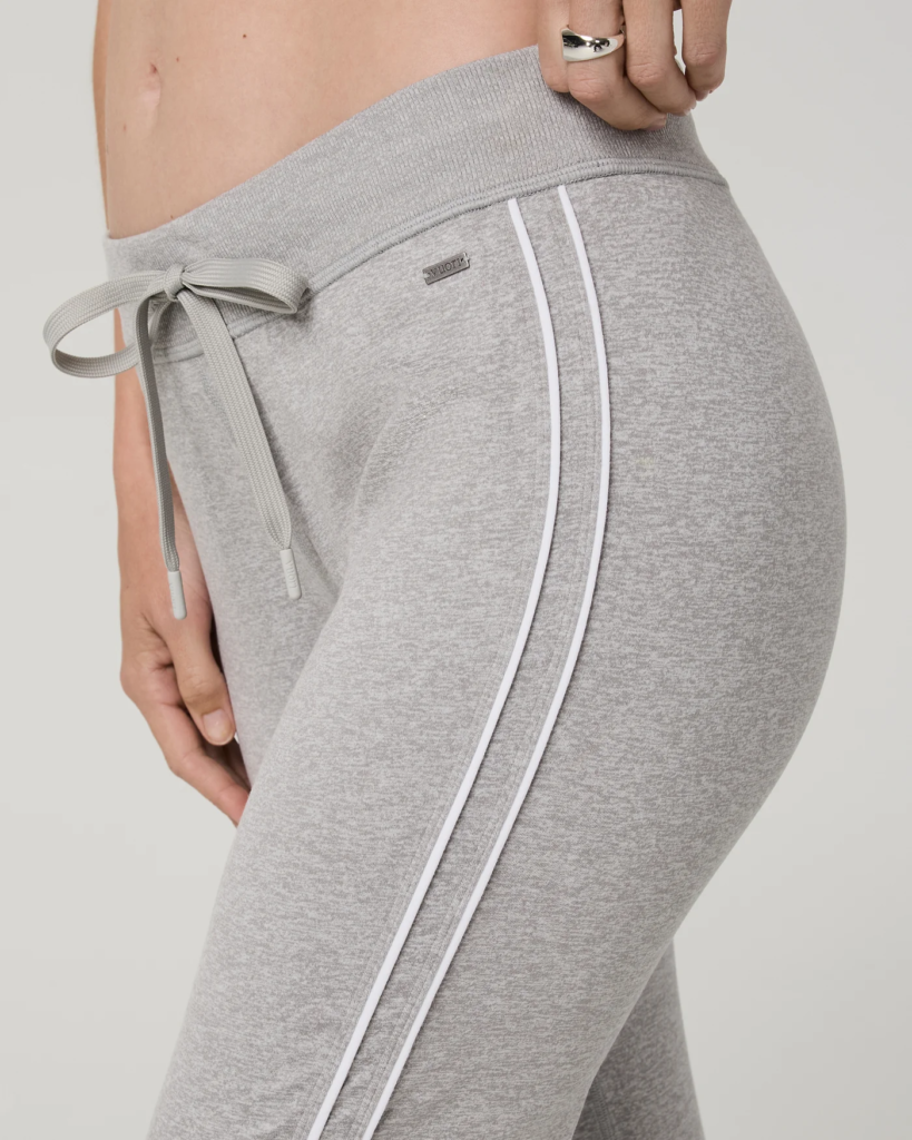 Tactile Vuori Performance Jogger fabric detail highlighting soft touch and sustainability
